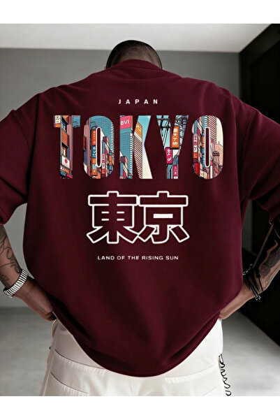 Revasser Unisex muška/ženska šarena TOKYO majica sa prilagođenim šarom, velik...