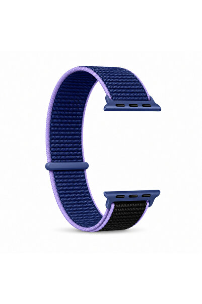 HYPERSOFT Apple Watch 3-4-5-6-7-8-9-10-Se Tüm Serilerle Uyumlu Bez Kumaş Spor...