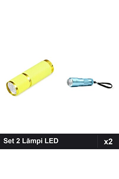 NAİLS Set 2 Lămpi LED Mini pentru Uscare Unghii Gel Manichiură 12W