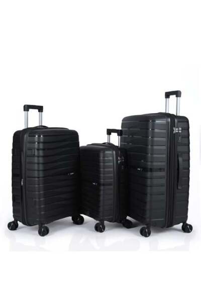 Generic Anti-Break Silicone Luggage Set 3 Pieces Strong Pp Material High-End ...