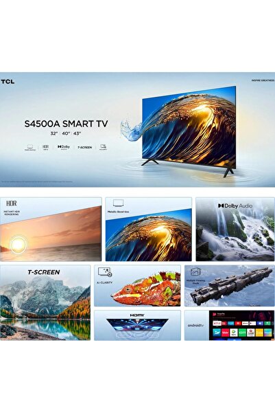 TCL S4500A 32 Inch HD Smart TV International Version