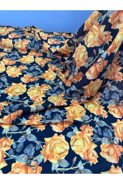 ipekkumaş Levaro Digital Printing Crepe Fabric
