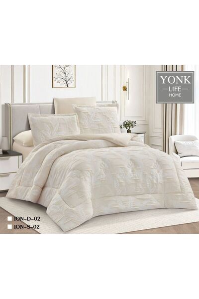 YONK Modern Bridal Double Bedspread 6-Piece Set - Contemporary Elegance & Eve...