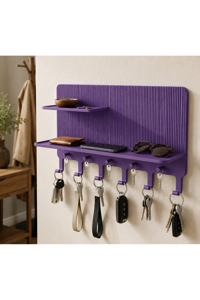 farist Modern Keychain Organizer Rack |   Wall Mounted Key Hanger |   Entranc...