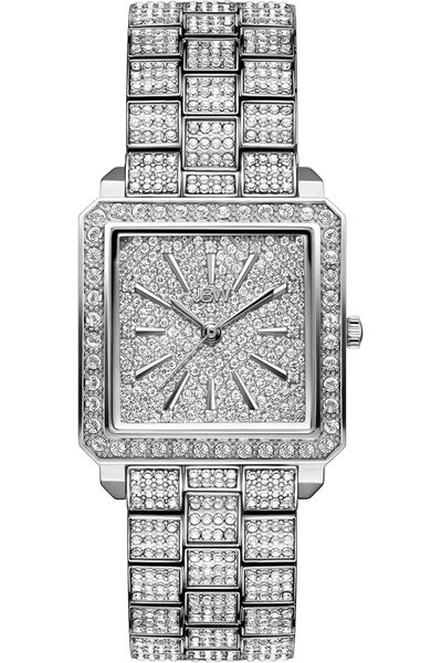 JBW Women's Crystal Watch with 12 Diamond Markers