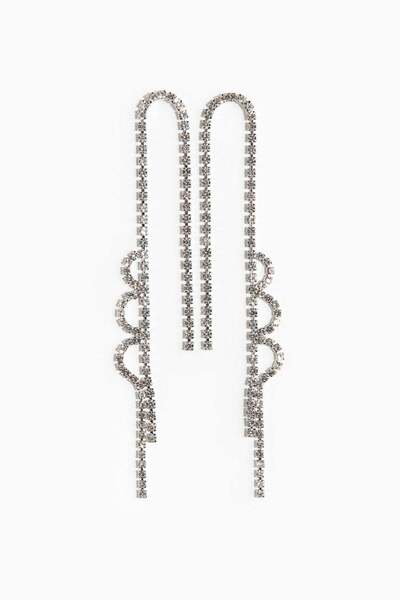H&M Rhinestone-chain earrings