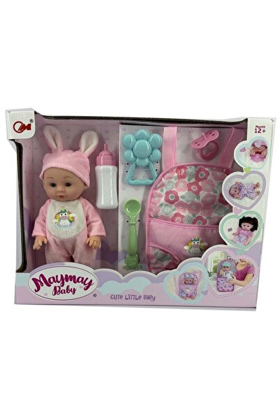 Blue Toys Μέι Μέι Κούκλα Μωρό με Τσάντα και Αξεσουάρ Φαγητού (MKV883507)