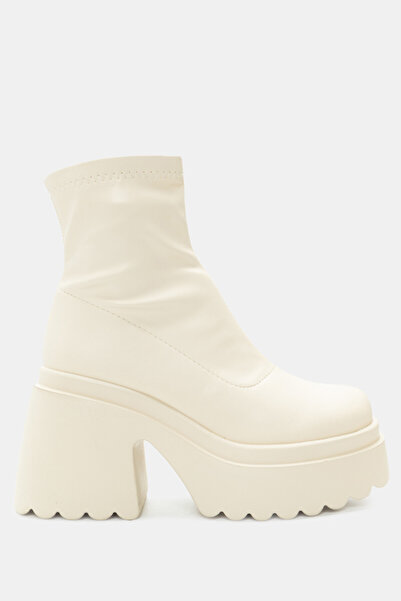Luigi Μποτάκια Sock Flatform - Μπεζ - 39
