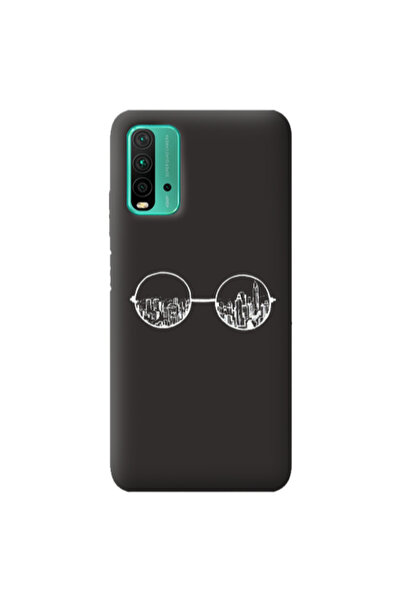 Other Xiaomi Poco M3 Sunglasses Black Colored Silicone TPU Θήκη