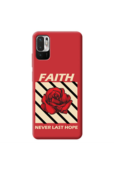 Other Xiaomi Redmi Note 10 Pro 5G Faith Never Last Hope Red Colored Silicone ...