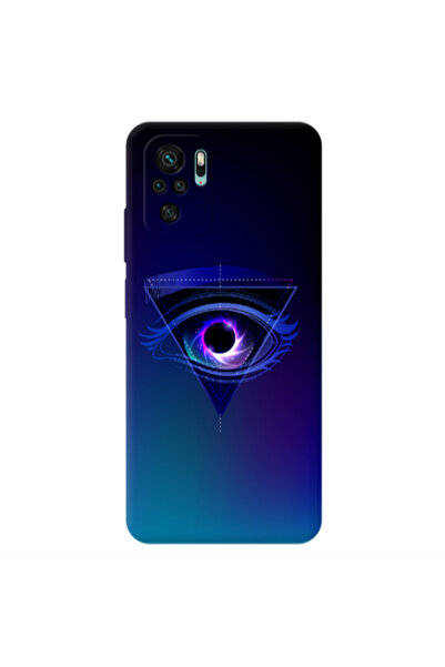 Other Xiaomi Redmi Note 10S Triangular blue eye Transparent Silicone TPU Θήκη