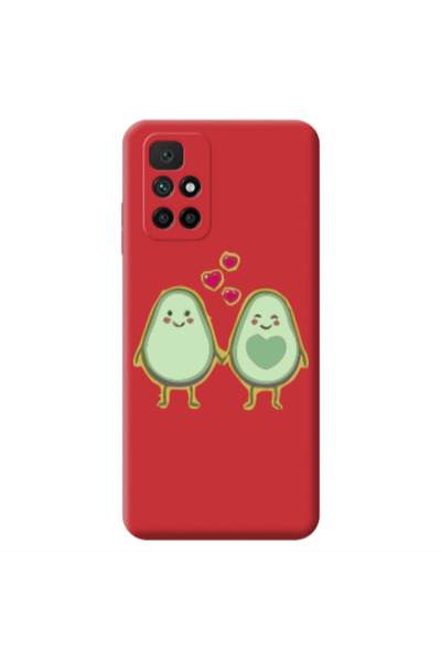 Other Xiaomi Redmi 10 2022 Avocados Red Colored Silicone TPU Θήκη