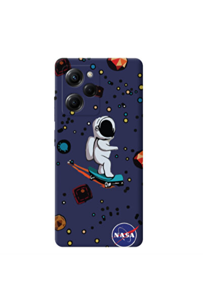 Other Xiaomi Poco X5 Pro Astronaut with skateboard Dark blue Colored Silicone...