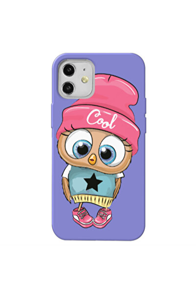 Other Apple iPhone 12 Cool Star Purple Colored Silicone TPU Θήκη