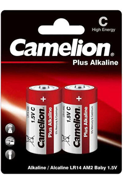 CAMELİON Συσκευασία 2 τεμαχίων Αλκαλικές Μπαταρίες C Plus 1.5V Κωδικός: 09.01...