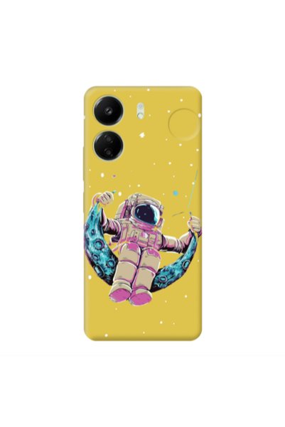 Other Xiaomi Redmi 13C Astronaut swinging on the moon Yellow Colored Silicone...