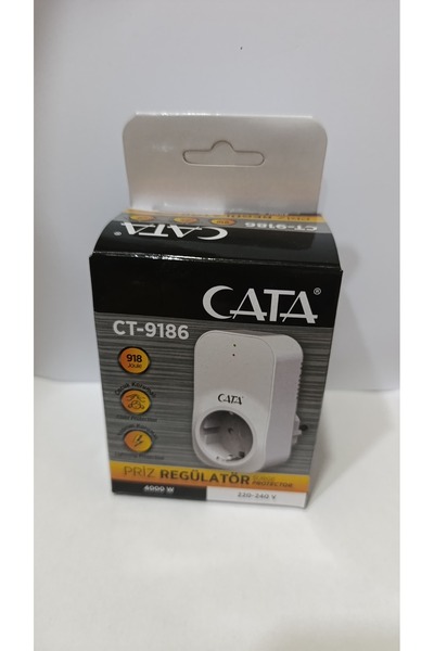 Cata CT-9186 Priz Regülatörü / Akım Korumalı Priz