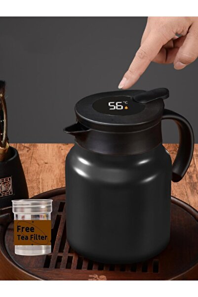 Arabest 34oz Thermal Coffee Carafe,Double Walled Vacuum,LED Display,Stainless...