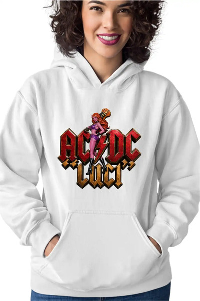 OEM AC/DC Luci Merch Women's Hoodie ACDC