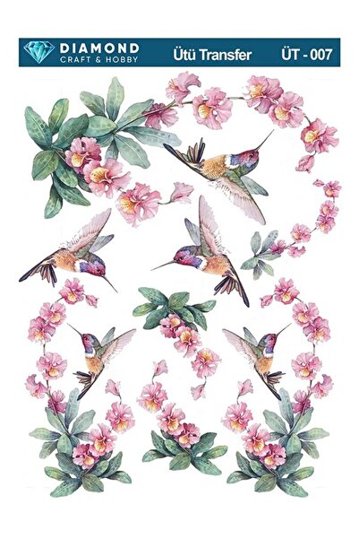 Buhobi ÜT007 Sinek Kuşu Diamond Craft Ütü Transfer Kağıdı 25x35cm