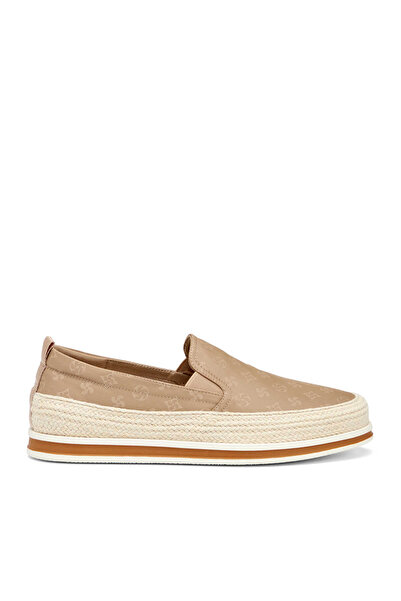 Tergan Bej Tekstil Erkek Casual Ayakkabı - E26I1AY57590-L0Q