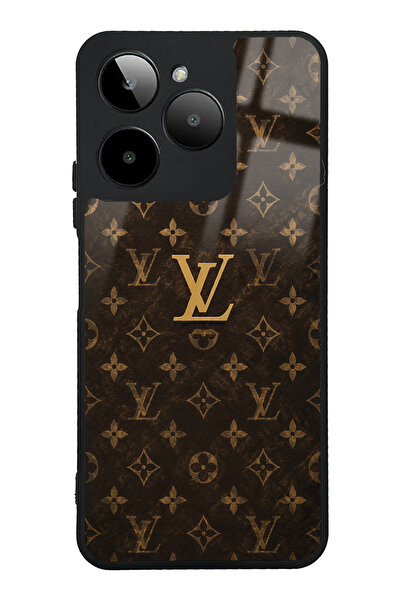 Spoyi Gm Era 30 Brown Gold LV Tasarımlı Glossy Telefon Kılıfı