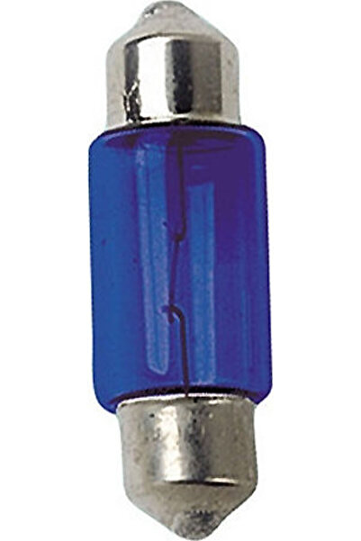 Lampa Λάμπες Αυτοκινήτου Τύπου Festoon Μπλε SV8.5-8 12V 10W 2 τεμάχια