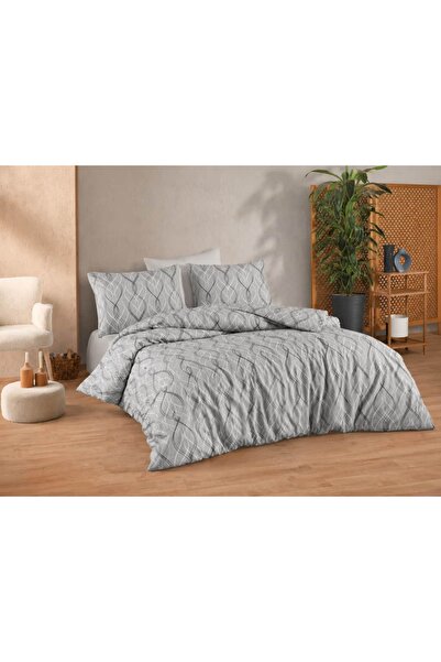 Newsevinç Ev Tekstili Motif Patterned Double Duvet Cover Sets 200 X240 cm 3 P...