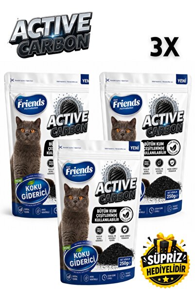 Friends Aktif Karbon Kedi Kumu Koku Giderici 750 GR