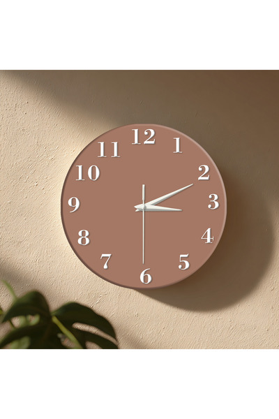 no26dekor Dekoratif Duvar Saati – 33 cm UV Baskılı MDF Duvar Saati