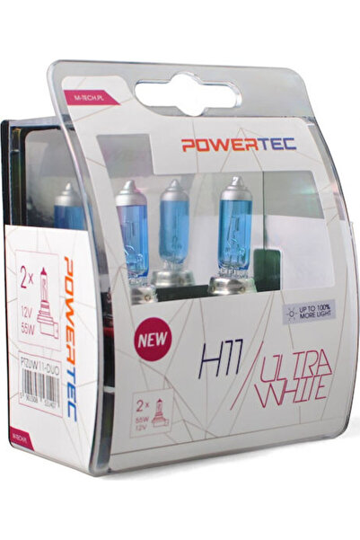 M-TECH Λάμπες Αυτοκινήτου & Μοτοσικλέτας Powertec Ultra White H11 Αλογόνου 47...