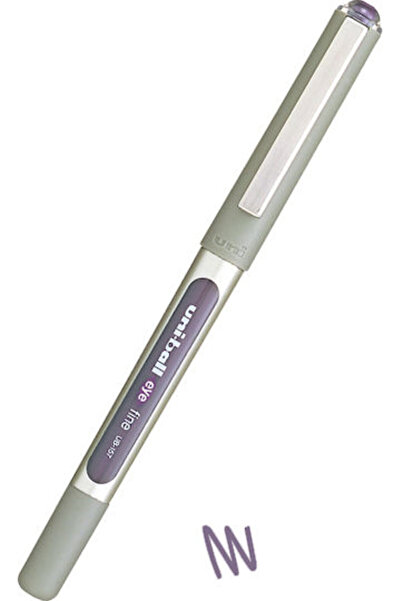 UNİ-BALL Eye Fine UB-157 Στυλό Rollerball 0.7mm Γκρι με Μωβ Μελάνι