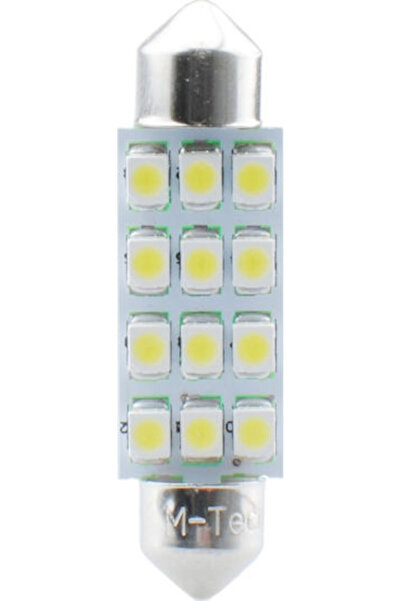 M-TECH Λάμπες Αυτοκινήτου & Μοτοσικλέτας 12xSMD2835 C5W / SV8.5-8 LED Κόκκινο...