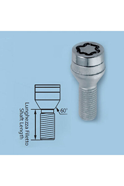 Lampa Κλειδαριές τροχών M12x1.25mm Μήκος 22mm για κλειδί αρ. 19 4 τεμάχια Κωδ...