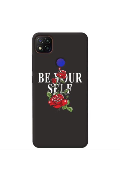 Other Xiaomi Redmi 9c Be Your Self Black Colored Silicone TPU Θήκη