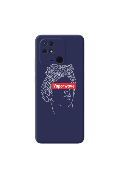 Other Xiaomi Redmi 10C Vaporwave Dark blue Colored Silicone TPU Θήκη