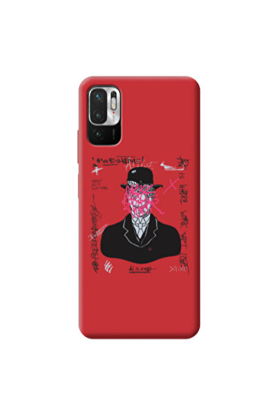 Other Xiaomi Redmi Note 10 Pro 5G Awes Red Colored Silicone TPU Θήκη