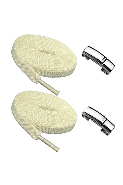 Mawrond Magnetic, Stainless Metal, Elastic, Practical Shoelaces, 1 Pair