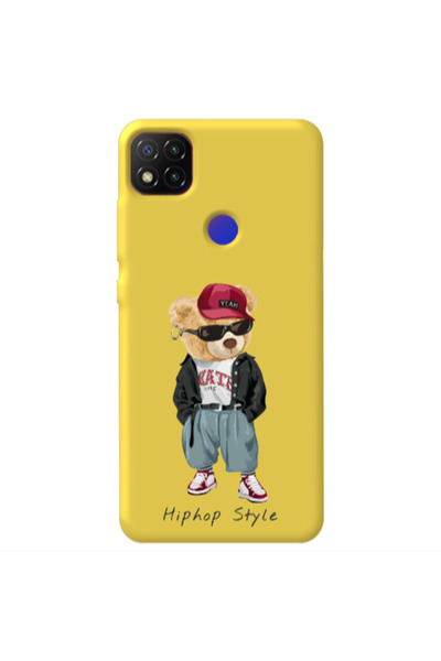 Other Xiaomi Redmi 9c Hip hop style Yellow Colored Silicone TPU Θήκη