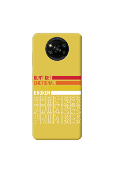 Other Xiaomi Poco X3 /X3 Pro Dont Get Emotional Yellow Colored Silicone TPU Θήκη