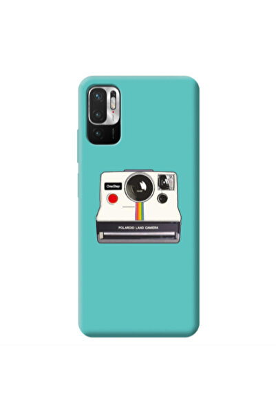 Other Xiaomi Redmi Note 10 Pro 5G Polaroid land camera Turquoise Colored Sili...