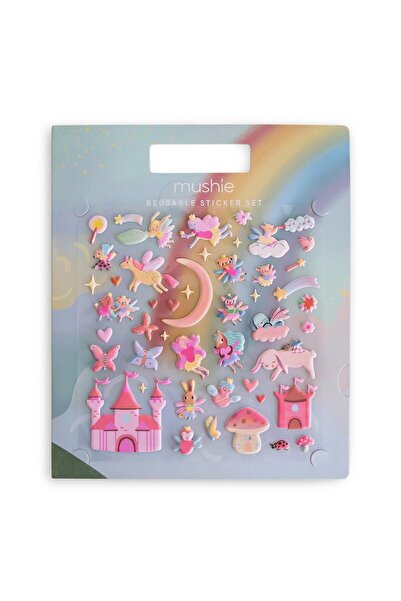 Mushie Book with Reusable Stickers Fairies -