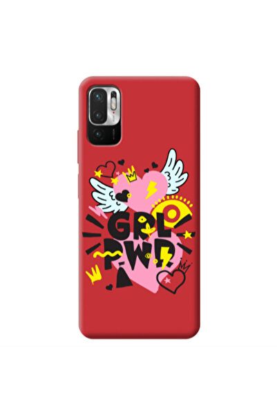 Other Xiaomi Redmi Note 10 Pro 5G Grl Pwr Red Colored Silicone TPU Θήκη