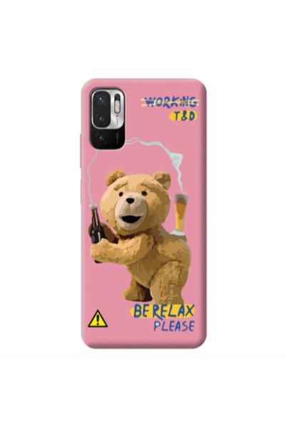 Other Xiaomi Redmi Note 10 Pro 5G Be Relax Pink Colored Silicone TPU Θήκη