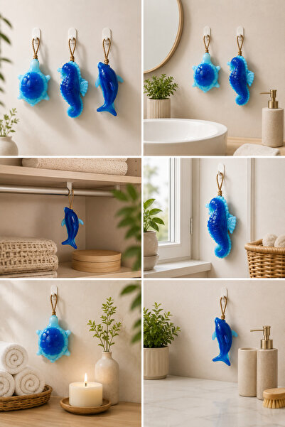 EMİLA HOME Decorative Scented Soap Set of 3 Sea Creatures