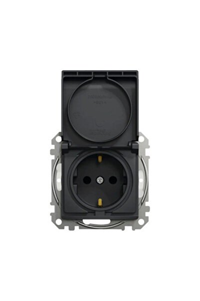 OEM Priză 2P+E simplă Schneider Sedna Design, capac de protecție IP44, obtura...