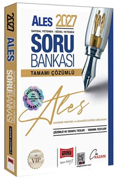 Yargı Yayınları 2027 ALES VİP Sayısal-Sözel Yetenek Tamamı Çözümlü Soru Bankası