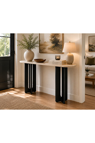 Icon Aurion Console Tablesuitable for Entryways, Living Rooms, Hallways, or O...