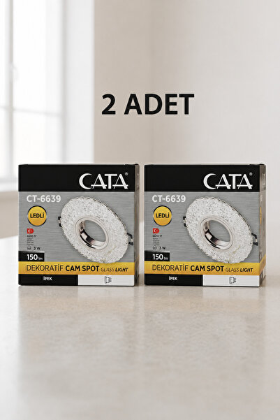cesaa elektirik Cata Ct-6639 Ipek Cam Spot dekoratif Led efektli kristal cam ...