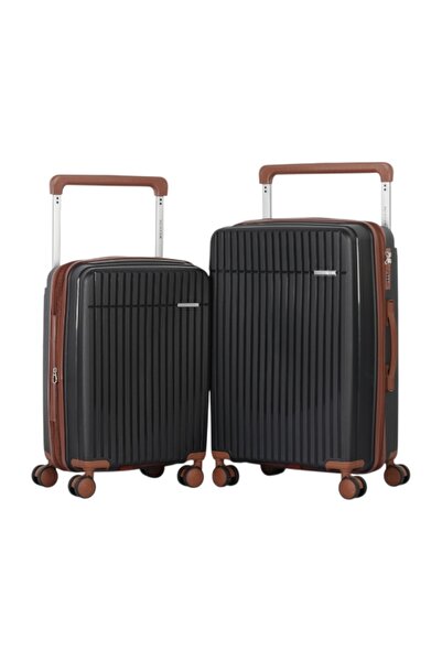 AVIATOR Brand 2-Piece Travel Luggage Set - 24 + 20 Inch - Durable Polypropyle...